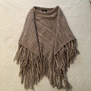 Boho poncho shawl. OS.